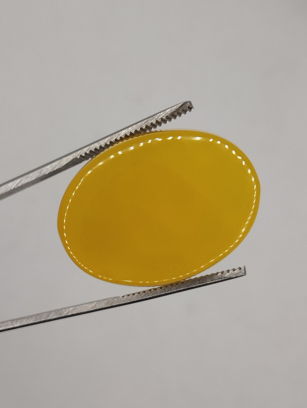 نگین عقیق زرد لانه زنبوری اصل خراسان مناسب حکاکی و دعای شرف الشمس کد N013