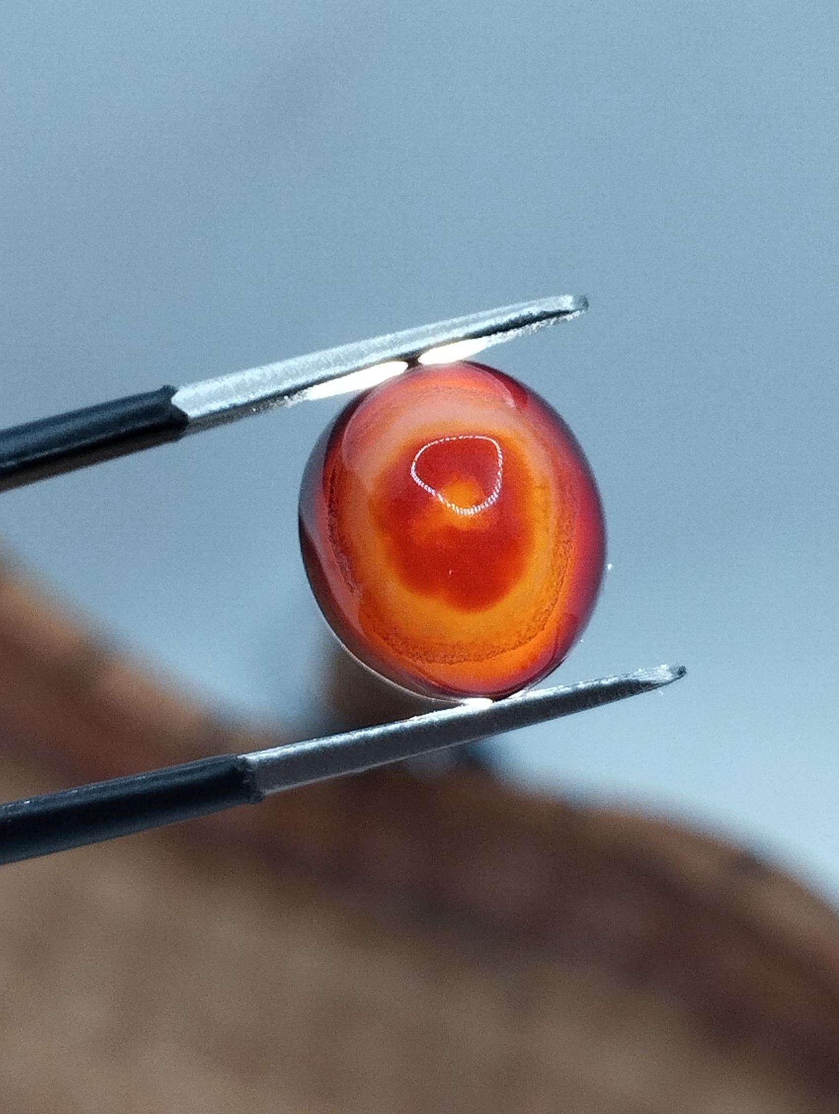 نگین عقیق باباقوری یمنی آبدار ، کد N۳۹۲